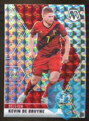 2021 Panini UEFA Euro KEVIN DE BRUYNE #16 Silver Mosaic Prizm BELGIUM